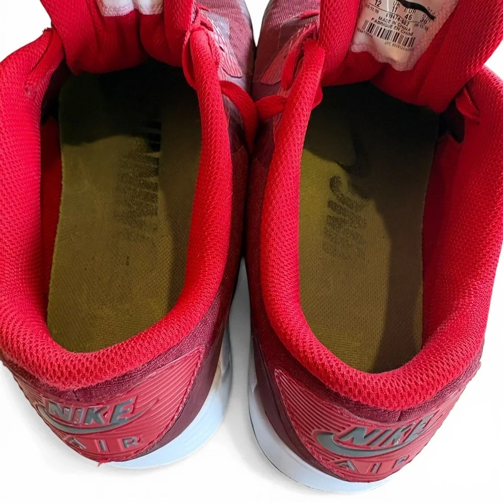 Nike Air Max 90 Ultra Red Burgundy Men's Size‎ 12 Running Shoes 819474-602